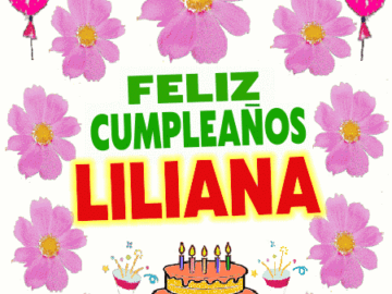 Feliz Cumpleaños liliana imágenes gif