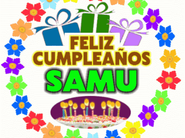 Feliz Cumpleaños SAMU imágenes gif