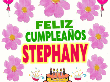 Feliz Cumpleaños Stephany imágenes gif