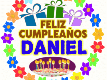 Feliz Cumpleaños DANIEL imágenes gif
