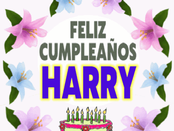 Feliz Cumpleaños HARRY imágenes gif