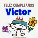 Feliz Cumpleaños Victor gif