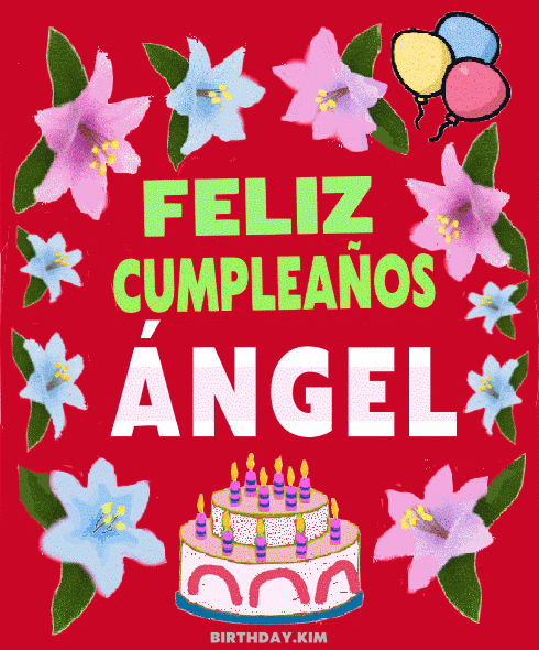  Feliz Cumpleaños Ángel gif