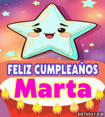 Feliz Cumpleaños Marta gif