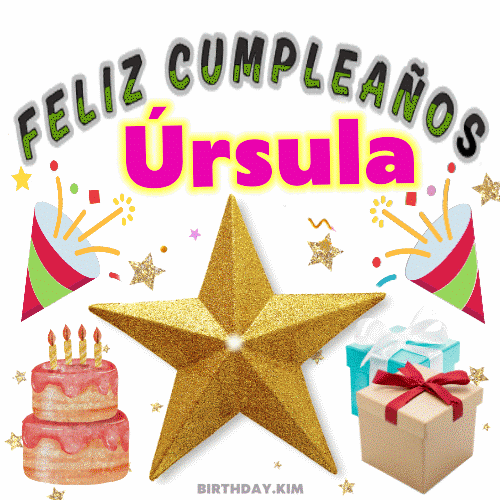 Feliz Cumpleaños Úrsula gif