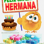 Feliz Cumpleaños Hermana imágenes gif