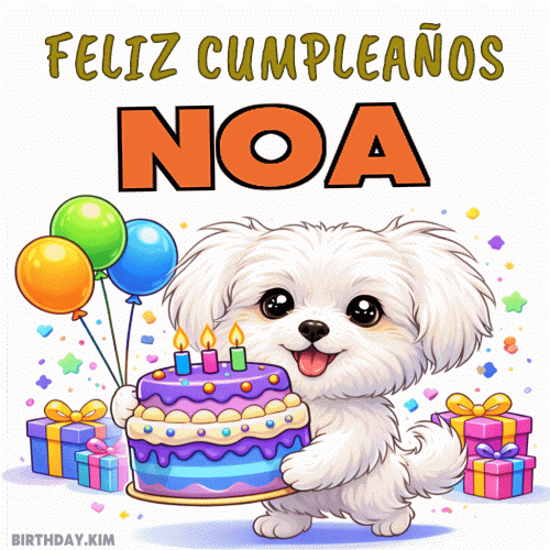 Feliz Cumpleaños Noa Gif