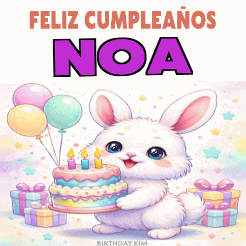 Feliz Cumpleaños Noa Gif