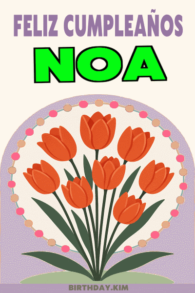 Feliz Cumpleaños Noa Gif
