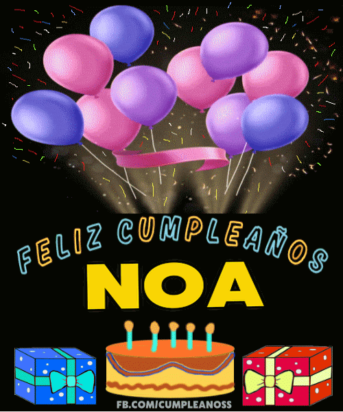 Feliz Cumpleaños Noa Gif