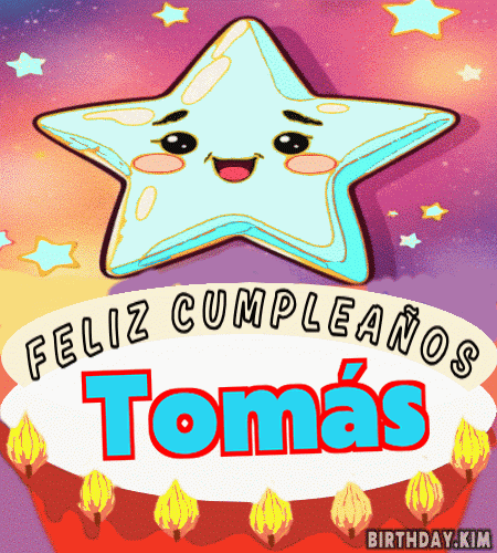 Feliz Cumpleaños Tomás Gif