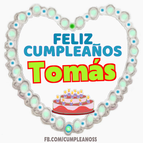 Feliz Cumpleaños Tomás Gif